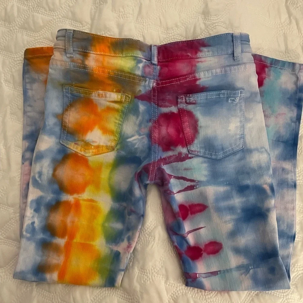 Tie dyed Vineyard Vines Girls stretch Jeans